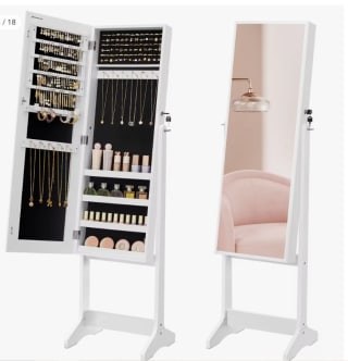 Armario joyero con espejo Songmics por 69,99€