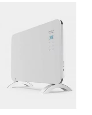 Cecotec Ready Warm 6650 Crystal Connection - Radiador Eléctrico Bajo Consumo con Wifi, 1000 W, Termostato Regulable, Temporizador, Soporte de pie, Protección sobrecalentamiento por 48.78€