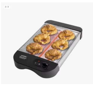 Turbo EasyToast Basic.Tostador Plano de 900 W, 3 Resistencias Halógenas, 6 Niveles, Bandeja Recogemigas y Hueco Recogecables por 17.9€ (Cuenta Nueva 10.74€)