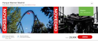 Parque Warner entrada por 29,90€ Atrapalo