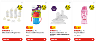 1+1 gratis op baby accessoires bij Kruidvat