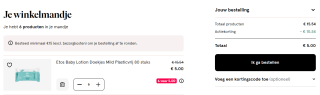 Etos baby lotion doekjes voor €5 voor 6 verpakkingen