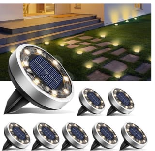 8 Paquetes Luces Solares LED Impermeable por solo 13,79€