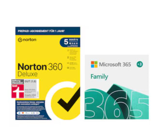 Microsoft 365 family 15 maanden + Norton 360 deluxe voor €49,99 bij NoteBooksBilliger