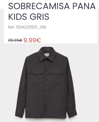 Sobrecamisa de Pana para Peques por 9.99€