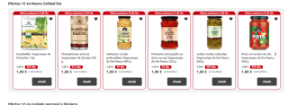 Productos supermercado Dia desde tan solo 1€ bastante variedad