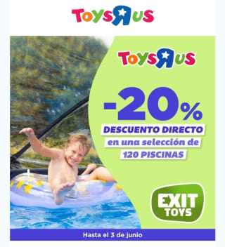 -20% de Descuento directo en Piscinas.