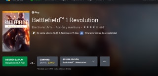 Battlefield™ 1 Revolution gratis desde Xbox