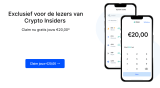 €20 WELKOMSTBONUS bij storting van €1 bij Bitvavo