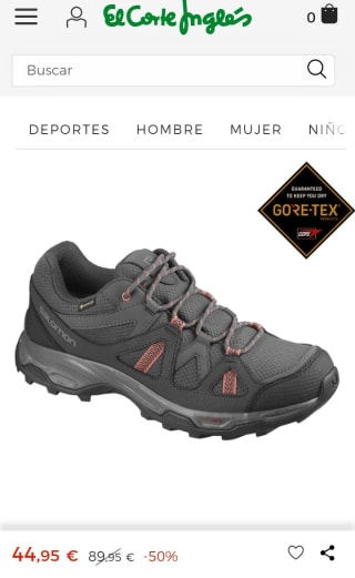 Zapatillas de montaña de hombre Rhossili Gore-Tex Salomon por 44,95€.