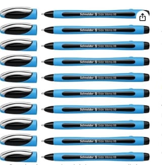 Bolígrafo Schneider P150201x10 10, negro por 1,09€ (11 centimos la unidad9