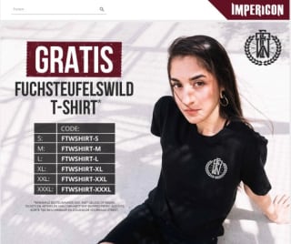 Gratis Fuchsteufelswild T-shirt bij bestelling bij Impericon