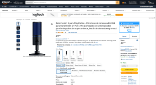 Micrófono Razer Seiren X para PlayStation por 49,99€