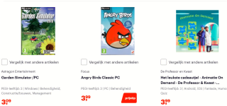 Diverse games vanaf €3,09 bij Bol.com