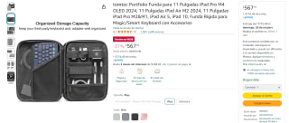 Portafolio Tomtoc para iPad 11" por $567 en Amazon