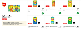 Lipton Ice Tea 1,5 liter 2+2 Gratis bij de Jumbo