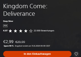 Kingdom Come: Deliverance voor €2,99 in de Playstation Store