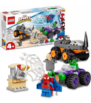 LEGO 10782 Marvel Spidey y Su Superequipo Camiones de Combate de Hulk y Rino por 11,21€.
