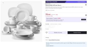 vajilla de porcelana de cerámica Elisa 30 piezas por 60,20€