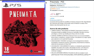 Juego Pneumata PlayStation 5 por 22,75€