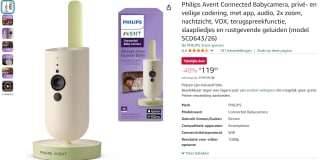 Philips Avent SCD643/26 video-babyfoon voor €119,99 bij Amazon