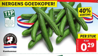 Komkommer voor €0,29 bij de Lidl
