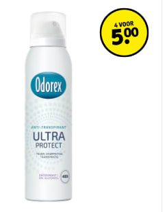 Alle Odorex deodorant, 4 voor €5 bij Kruidvat
