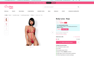 Body Luiza Rojo Obsessive por 15,99€
