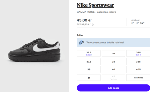 Zapatillas para Mujer Nike GAMMA FORCE por 45€