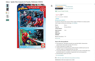 Recopilación de puzzles marca Educa 2x100 piezas por 5,50€