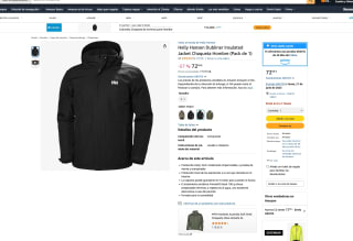 Chaqueta Helly Hansen Dubliner Insulated Jacket Hombre por solo 72,99€