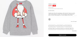 Sudadera para niños de manga larga y cuello redondo Santa por 2.99€