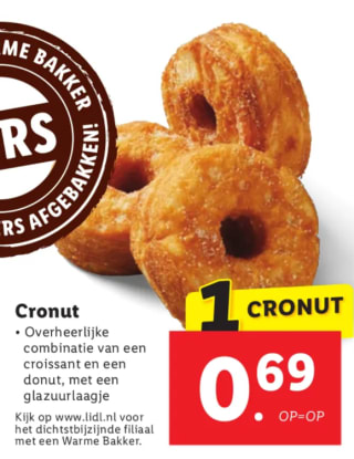 Cronut voor €0,69 bij de Lidl