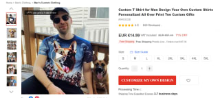 Design je eigen t-shirt voor €14,99 bij Light in the Box