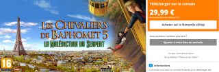 Les Chevaliers de Baphomet 5 - La Malédiction du Serpent sur Nintendo Switch (Dématérialisé) à 29,99€