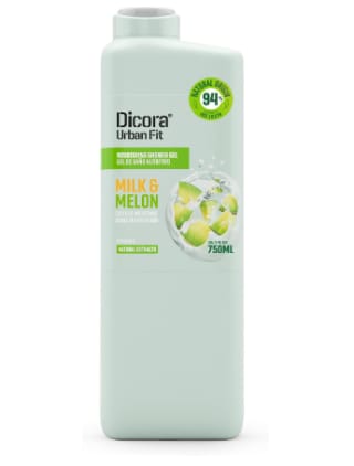 Gel de Baño Dicora Urban Fit Vitamina A Leche & Melón 750ml por 1.32€