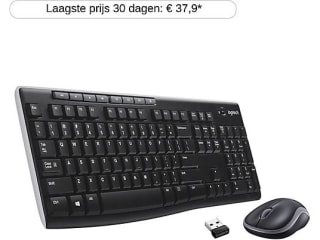 Logitech MK270 Draadloos Toetsenbord en Muiscombinatie voor €22,90 bij de Mediamarkt