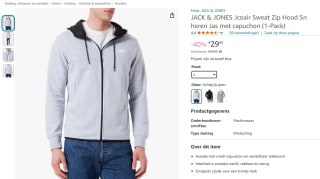 JACK & JONES Jcoair hoodie voor €29,99 bij Amazon