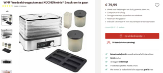 WMF Voedseldroogautomaat KÜCHENminis voor €79,99 bij Otto