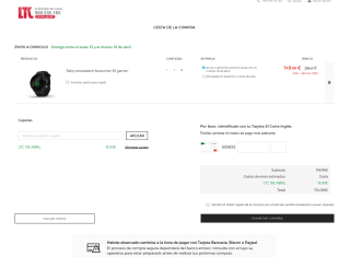 Reloj Smartwatch Forerunner 55 Garmin por 134€