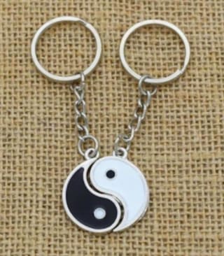 Korting bij Bol.com op Vriendschapssleutelhanger / Yin Yang Sleutelhanger