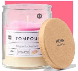 Gratis limited edition tompouce geurkaars bij de Hema