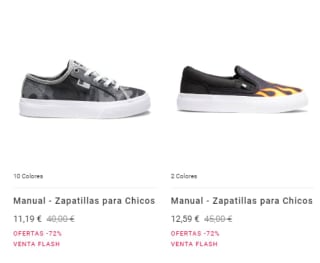 Zapatillas DCSHOES por solo 11,19€ corred ofertazas