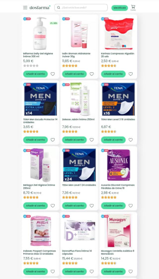 Hasta un -40% de Descuento Higiene íntima desde Dosfarma.