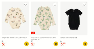 30% korting op rompers bij Hema
