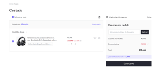 Auriculares inalámbricos con Bluetooth marca Oneodio por 28,69€