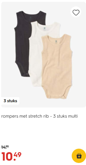 30% korting op rompers, pyjama's en slaapzakken bij Hema
