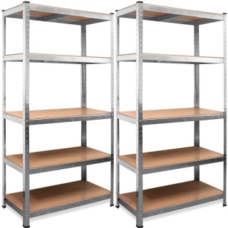 Set de 2 Estanterias Metalicas Galvanizadas 875kg 5 Baldas por 29.37€