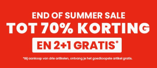 2+1 gratis op de sale (met korting tot 70%) bij Pluto Sport