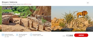 Buena oferta entrada desde solo 19,20€ Bioparc Valencia